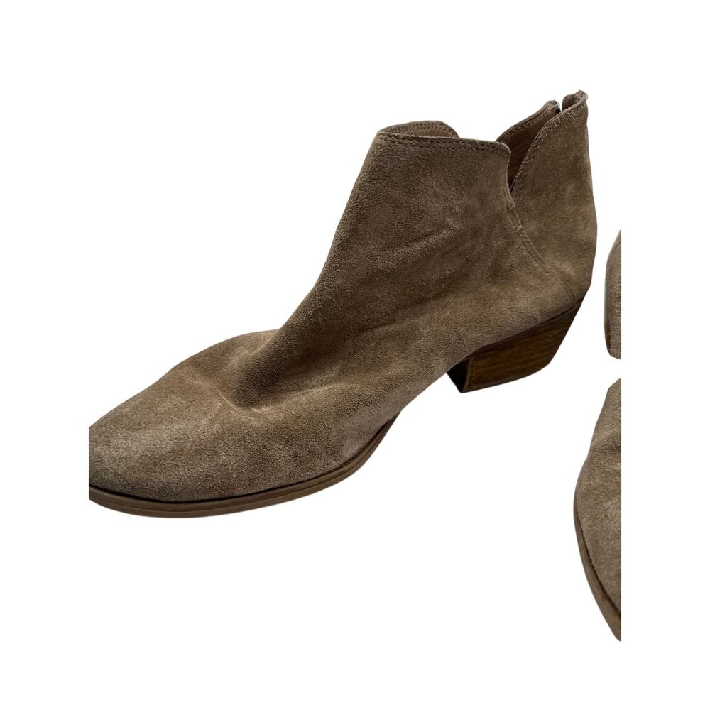 Brown Suede Booties Women's Size 10 - Picture 2 of 7